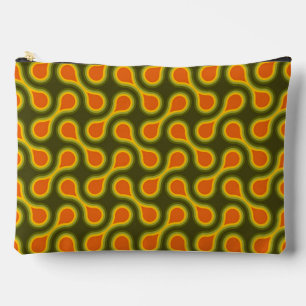 Funky 1970s Metaball Graphic Circle Barbell Green Accessory Pouch
