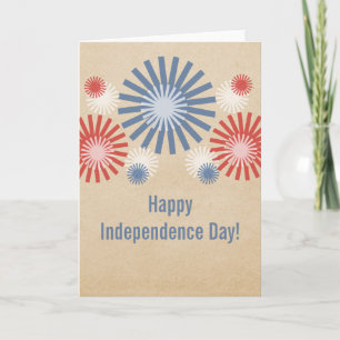 Funky 4th of July Fireworks Card