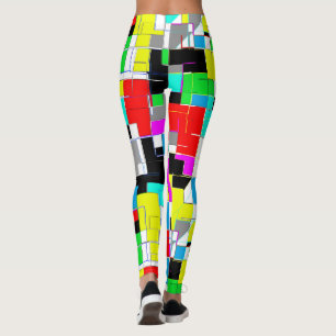 Funky Abstract Art Geometry Fearless Leggings