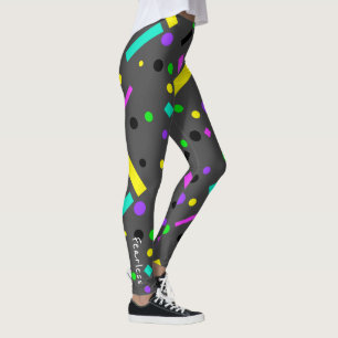 Funky Abstract Art Geometry Fearless Leggings