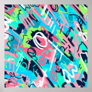 Funky Abstract Art  Poster
