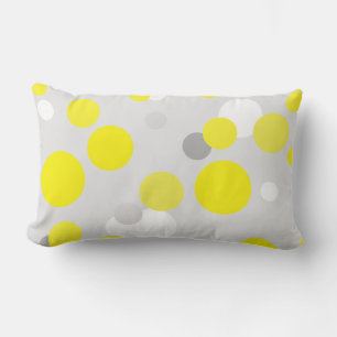 Funky Abstract Art Shades of Yellow Pillow Cushion