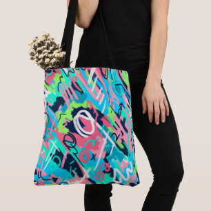 Funky Abstract Art  Tote Bag