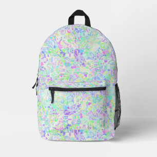 Funky Abstract Blobs  Printed Backpack