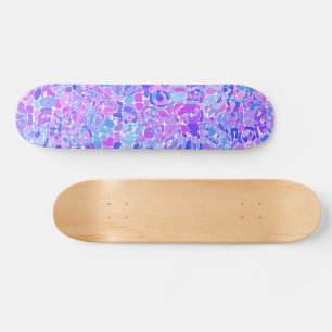 Funky Abstract Blobs Skateboard
