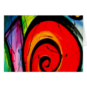 Funky Abstract Circles Art