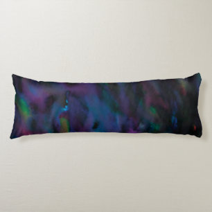 Funky abstract smokey purples water colour body pillow