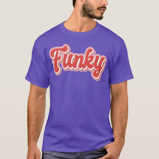 Funky Aesthetic Pink Red Retro Word Pin up 80s 90s T-Shirt