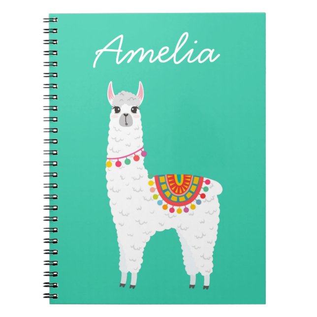 Funky Alpaca llama drama cute animal Notebook (Front)