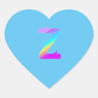 Funky Alphabet letter Z sticker