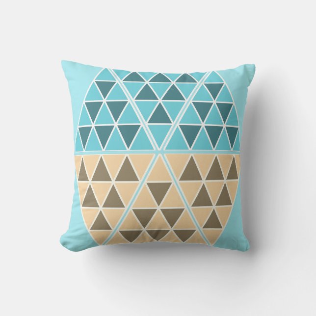 Funky and Cool Triangles / Pyramids Throw Pillow (Front)