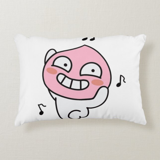 Funky Apeach Accent Pillow (Front)