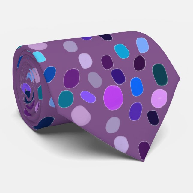 Funky Artsy Design Tie (Rolled)