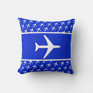 Funky Avion Blanc Avion Pilote Volant Coussin