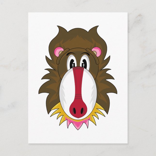Funky Baboon Postcard (Front)