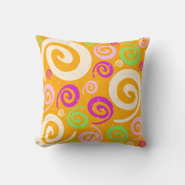 Funky background, pillow (Front)