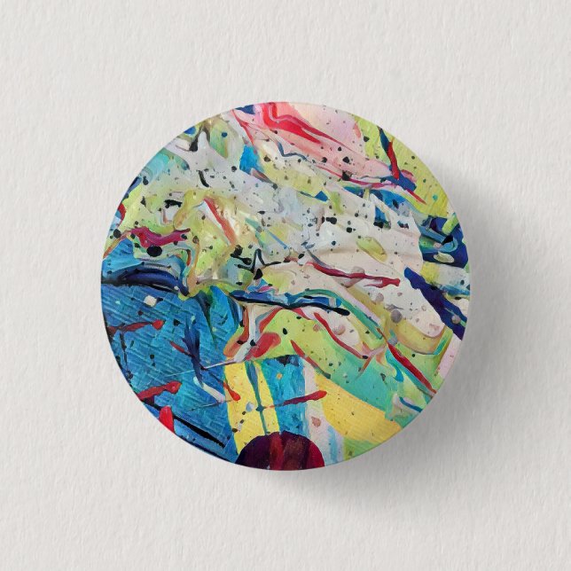Funky Badge 1 Inch Round Button (Front)