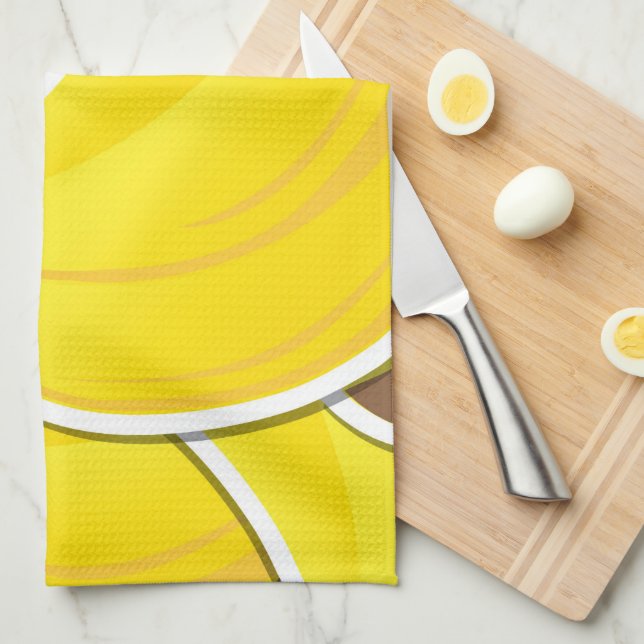 Funky bananas kitchen towel (Quarter Fold)
