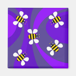 Funky Bees Magnet
