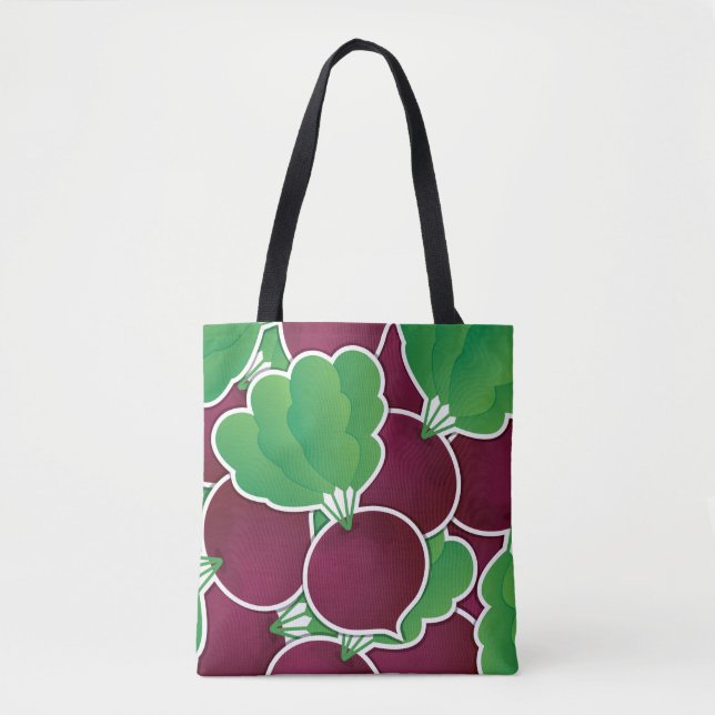 Funky beet tote bag (Front)