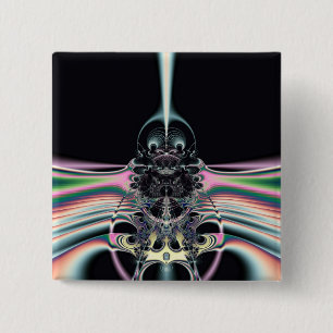 Funky Bird 2 Inch Square Button