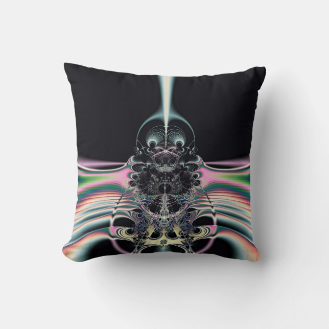 Funky Bird Throw Pillow (Front)