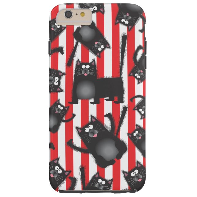 Funky Black Cats iPhone cover case (Back)