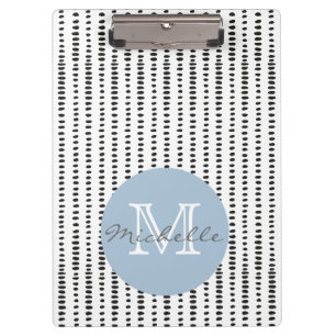 Funky, Black & White Abstract Pattern Clipboard