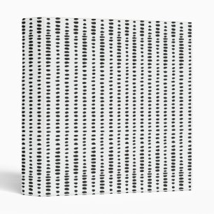 Funky, Black & White Abstract Pattern Ring Binder