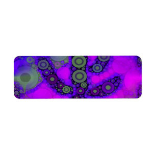 Funky Bleu Violet Saguaro Cactus Mosaic