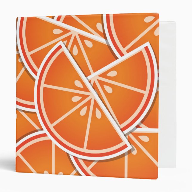 Funky blood orange wedges binder (Front/Inside)