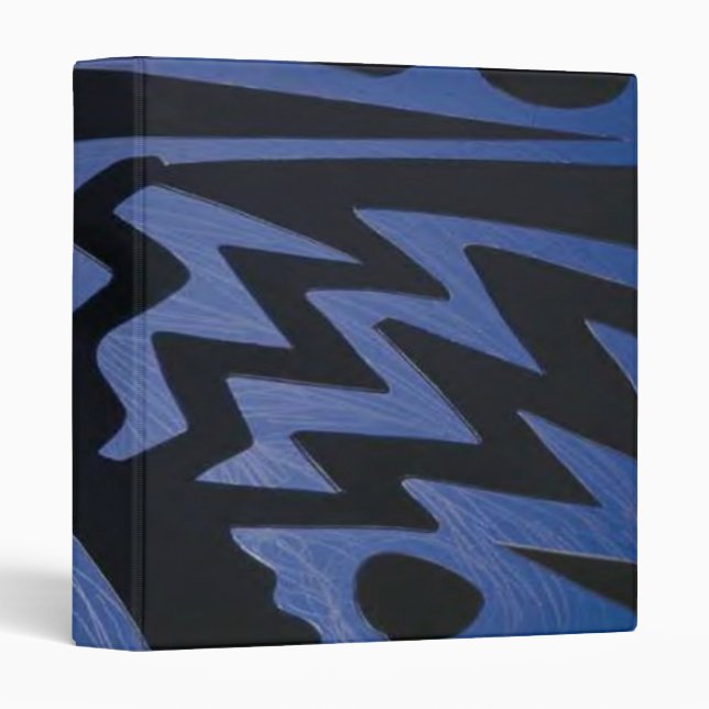 Funky Blue Avery Binder (Front/Spine)