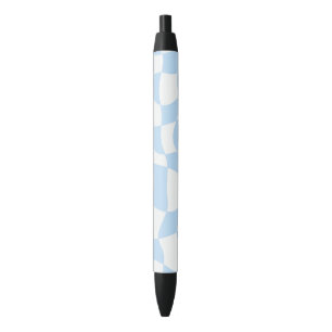funky blue checker-pattern pen