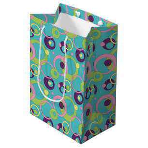 Funky Blue Circles Gift Bag