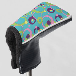 Funky Blue Circles Putter Cover