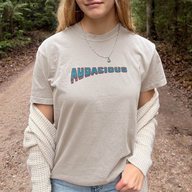 Funky Blue/Red Vocabulary-Audacious Retro Style T-Shirt (Creator Uploaded)