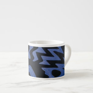Funky Blue Zigzag Spécial Mug