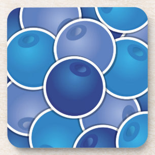 Funky blueberry coaster