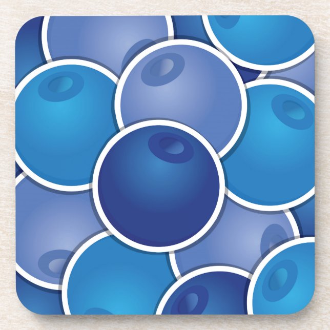 Funky blueberry coaster (Front)