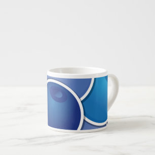 Funky blueberry espresso cup