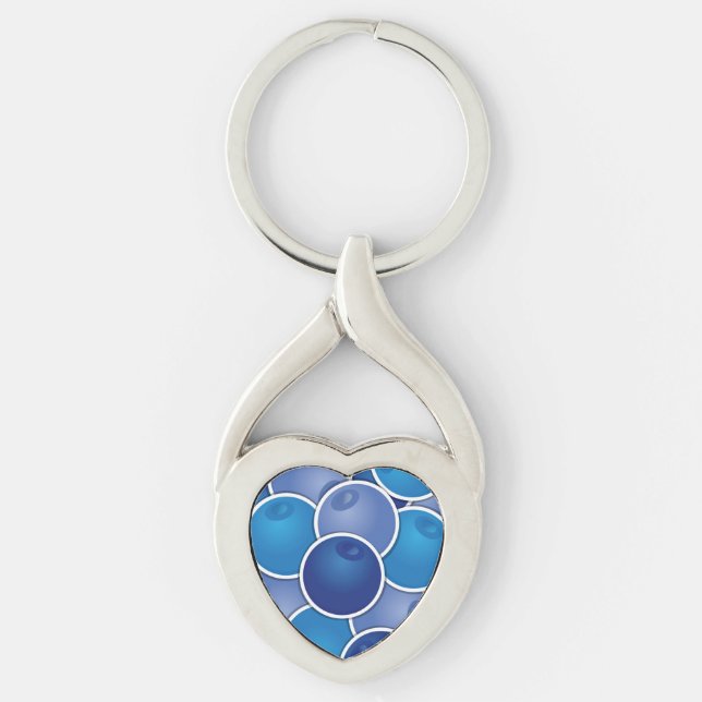 Funky blueberry keychain (Front)