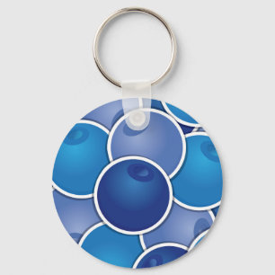 Funky blueberry keychain