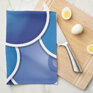 Funky blueberry kitchen towel