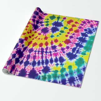 Funky Bohemian Batik Tie Dye Abstract Art   Wrapping Paper