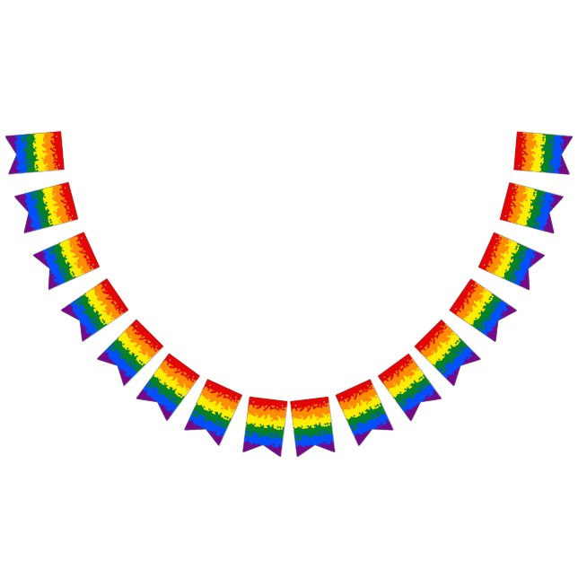 Funky Boho Abstract Gay Rainbow Mosaic Pride Flag (All)