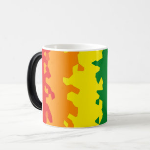 Funky Boho Abstract Gay Rainbow Mosaic Pride Flag Magic Mug