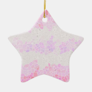 Funky Boho Abstract Mosaic Pomosexual Pride Flag Ceramic Ornament