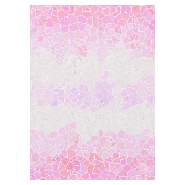 Funky Boho Abstract Mosaic Pomosexual Pride Flag Tablecloth (Front)