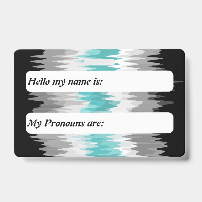 Funky Boho Customizable Libramasculine Pride Flag Badge (Front)