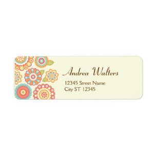 Funky Boho Retro Flowers Mariage